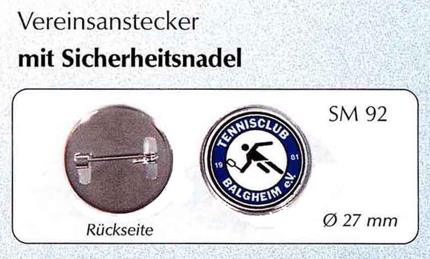 Vereinsanstecker SM 92 Vereinsanstecker SM 92